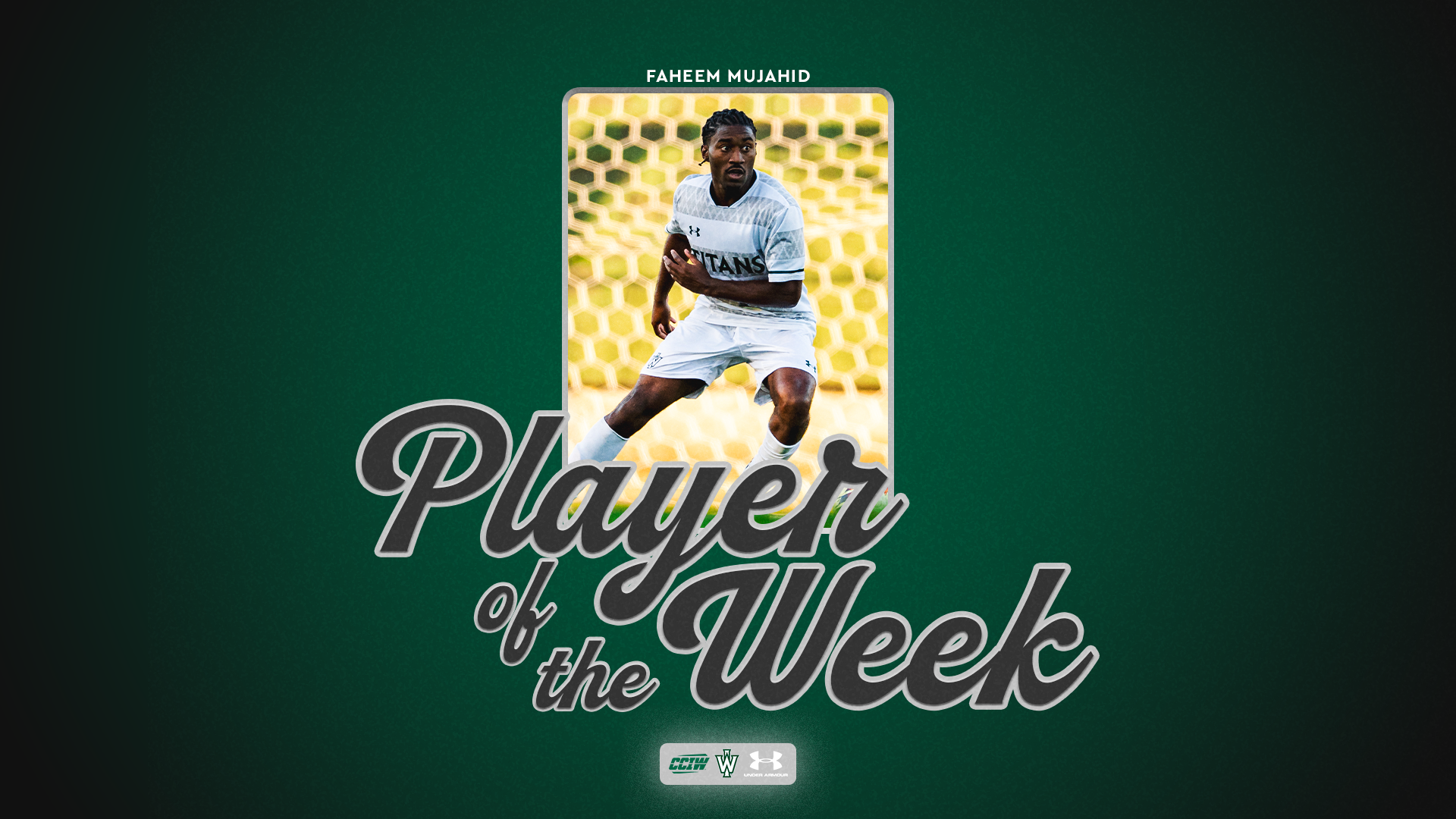 Faheem Mujahid POTW graphic 