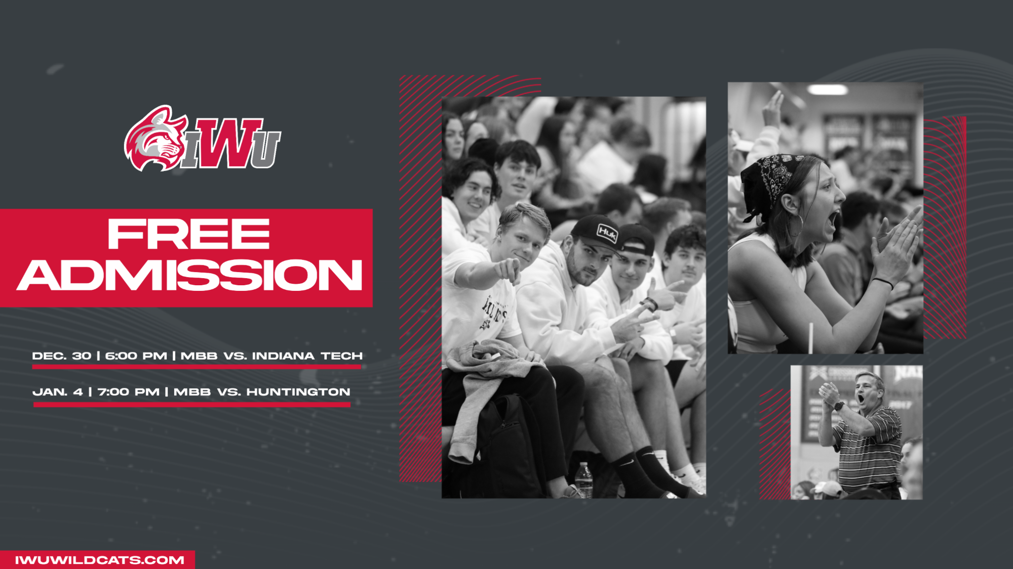 WILDCATS ANNOUNCE FREE ADMISSION FOR WINTER BREAK Indiana Wesleyan