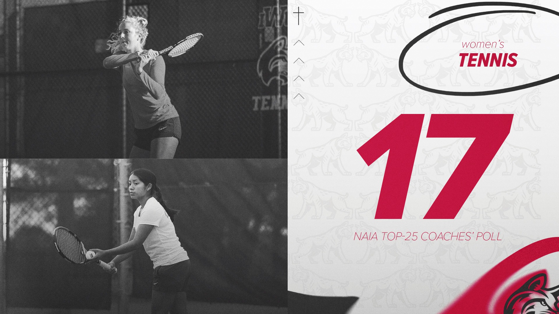 WOMEN'S TENNIS VOTED NO. 17 IN LATEST NAIA COACHES' TOP 25 POLL