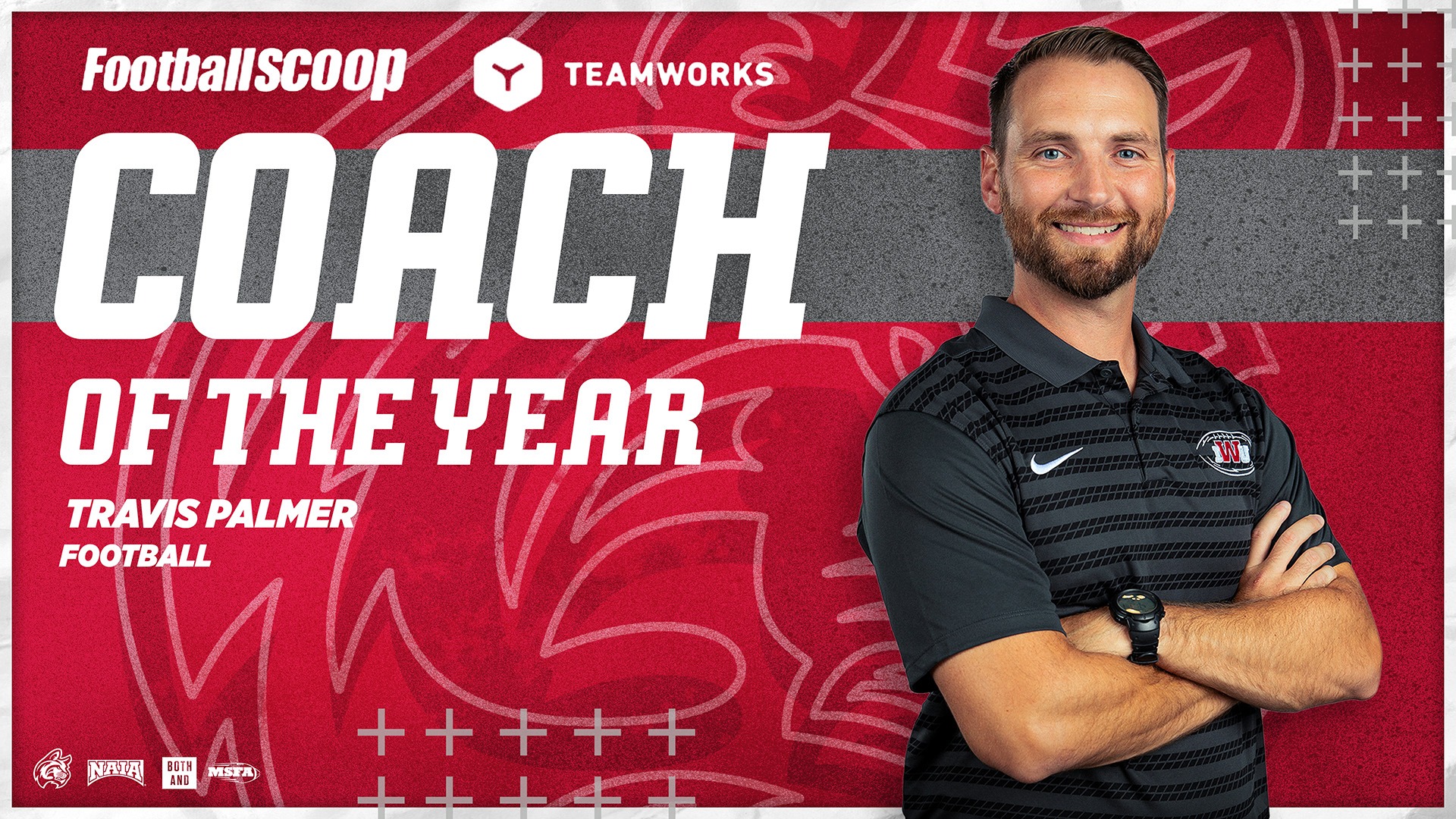 Football Scoop Travis Palmer Player Coach of the Year 2025 Horizontal