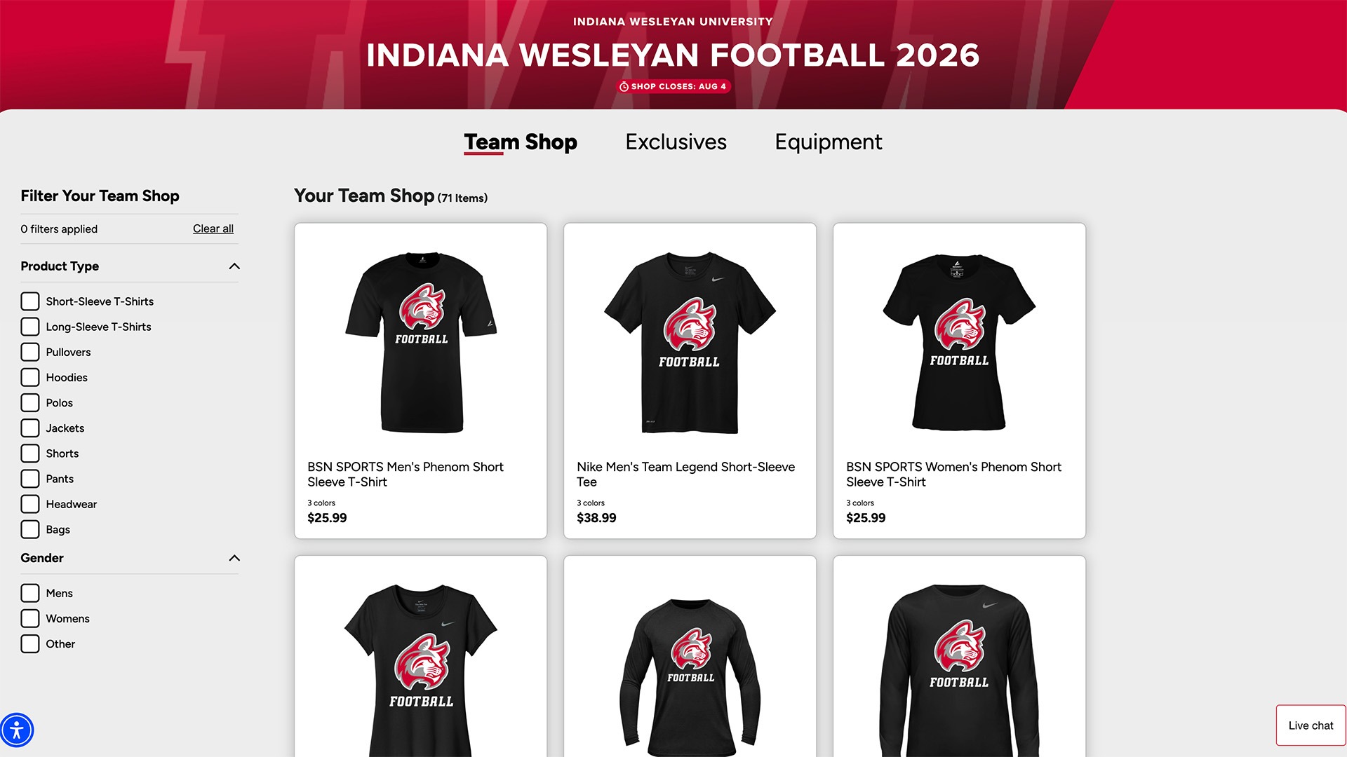 Football Team Store 2026