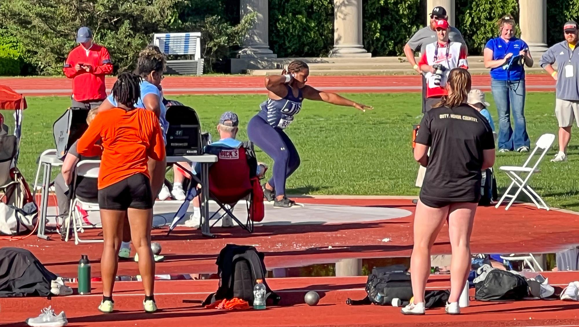 White At NCAA Shot Put