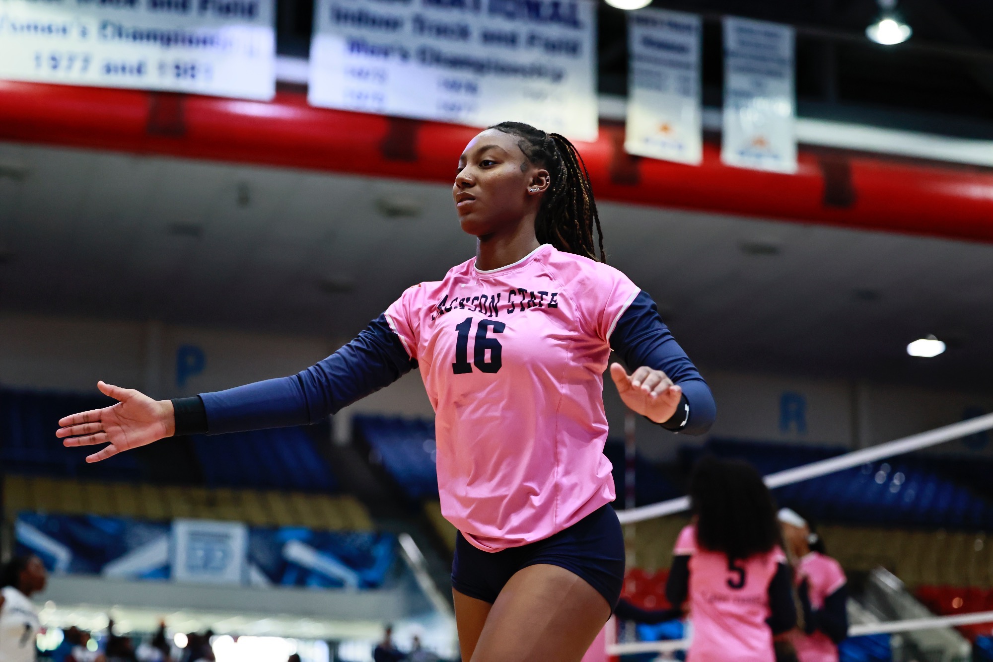 Maya Reeves at the AAC~Pink jersey