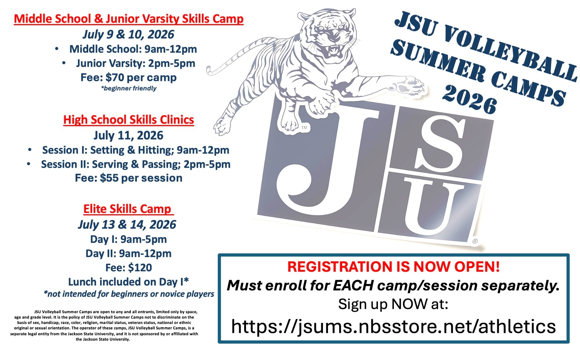 2026 Volleyball Camps