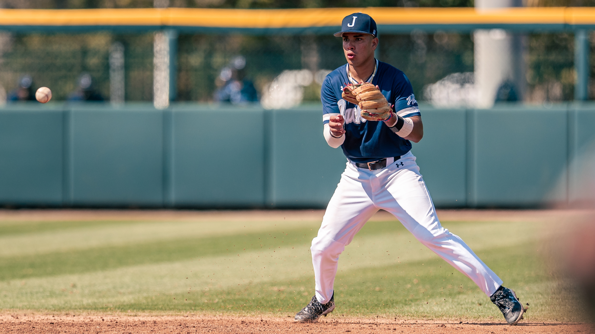 Diego Melendez in action at shortstop