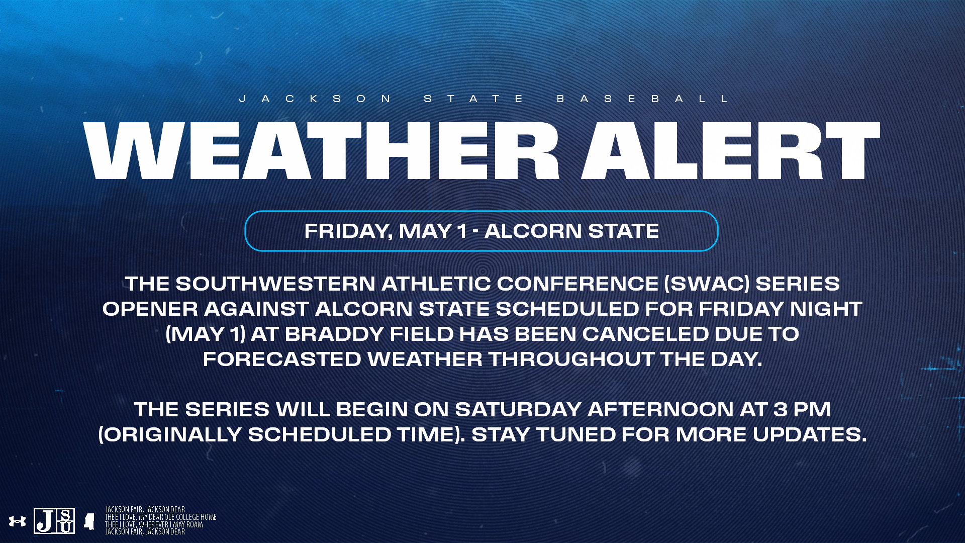 Alcorn State Friday night update