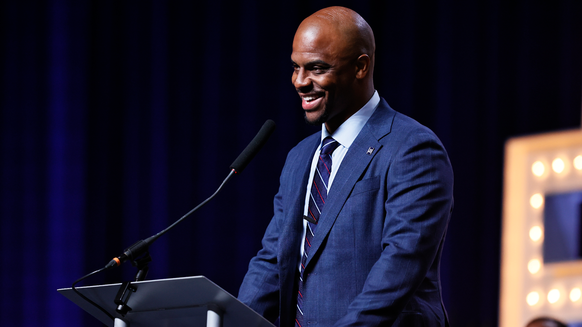 Trey Johnson speaks at press conference on May 4