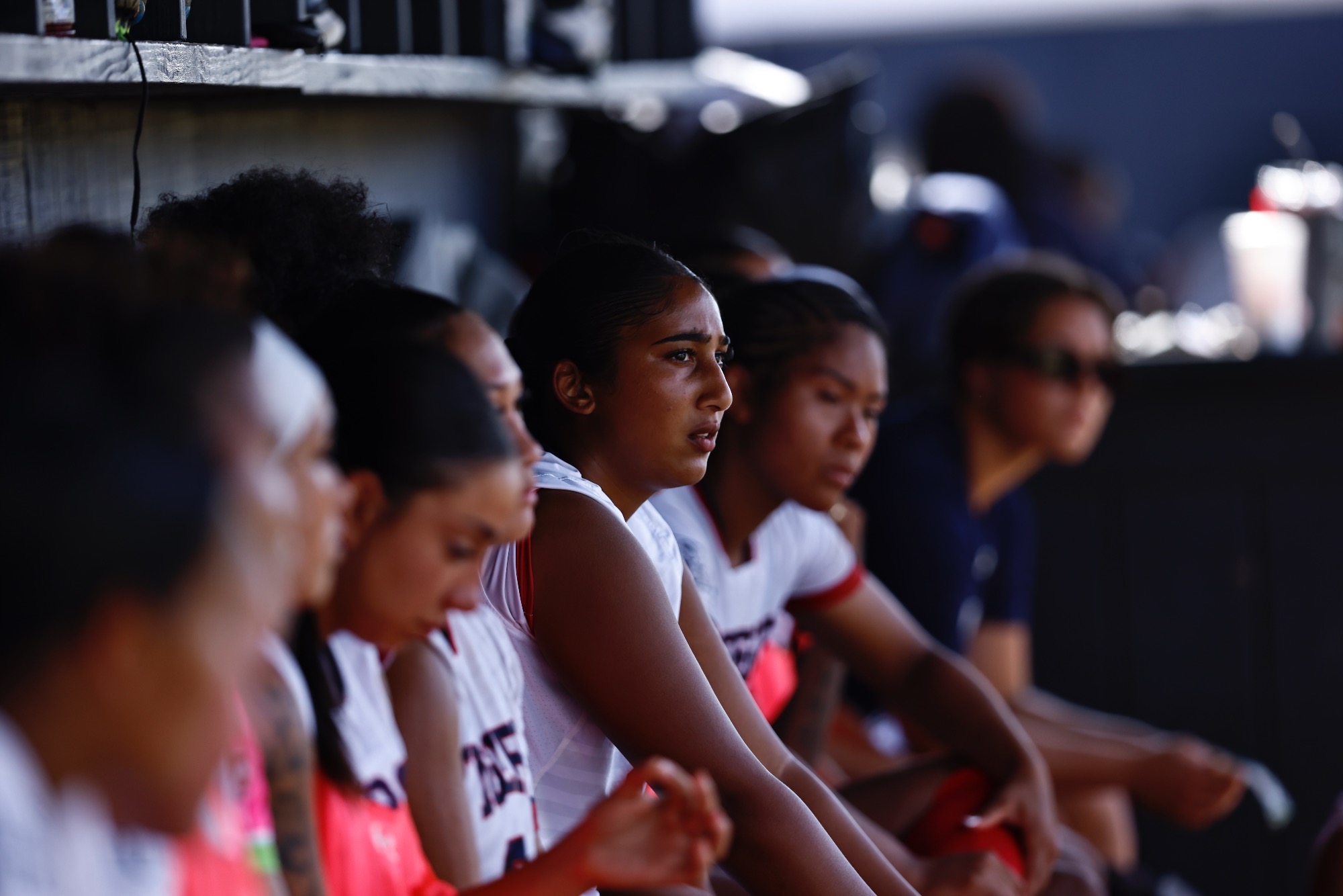 Soccer Team in the dugout