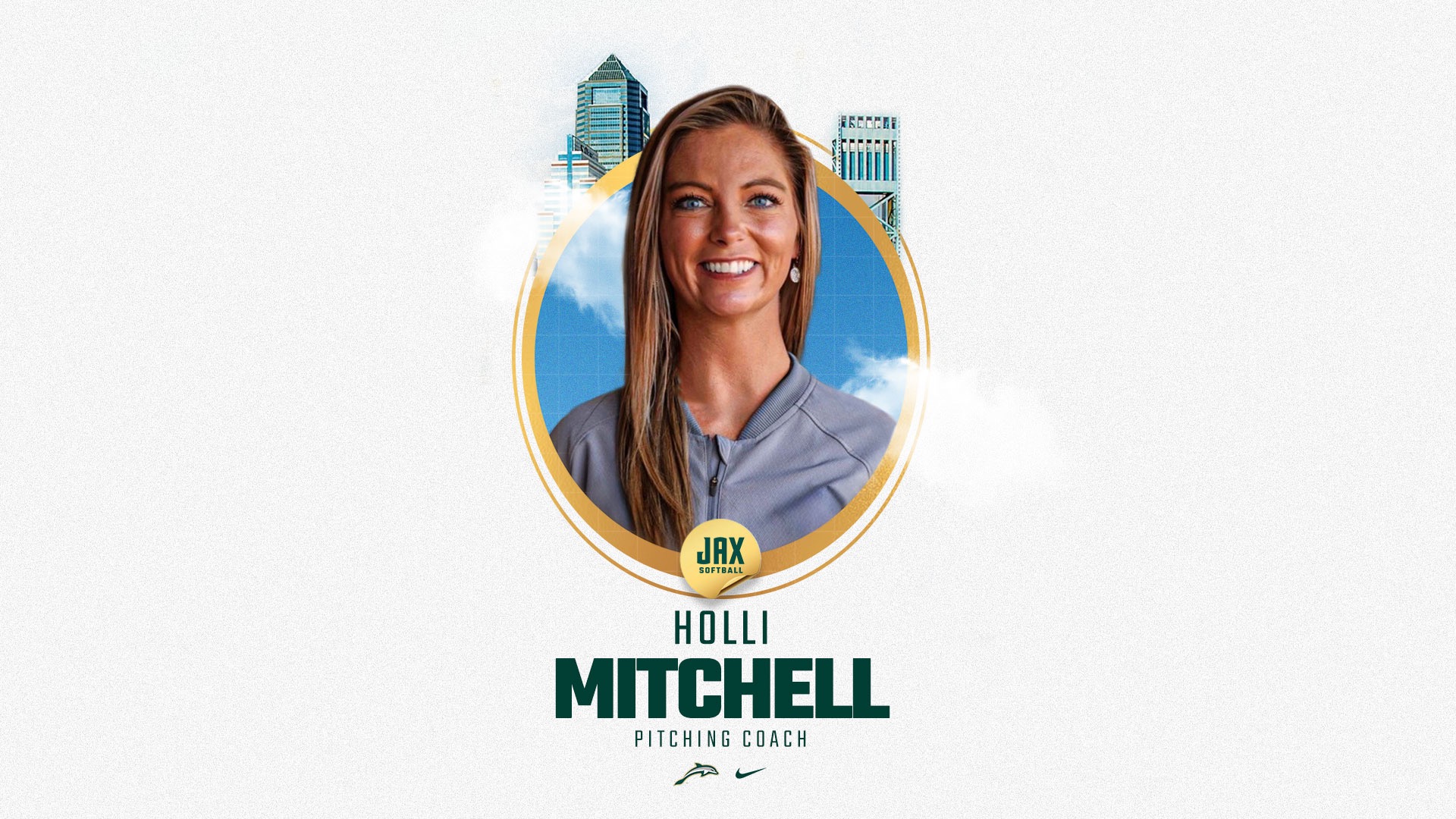 Holli Mitchell hire graphic 2025 softball