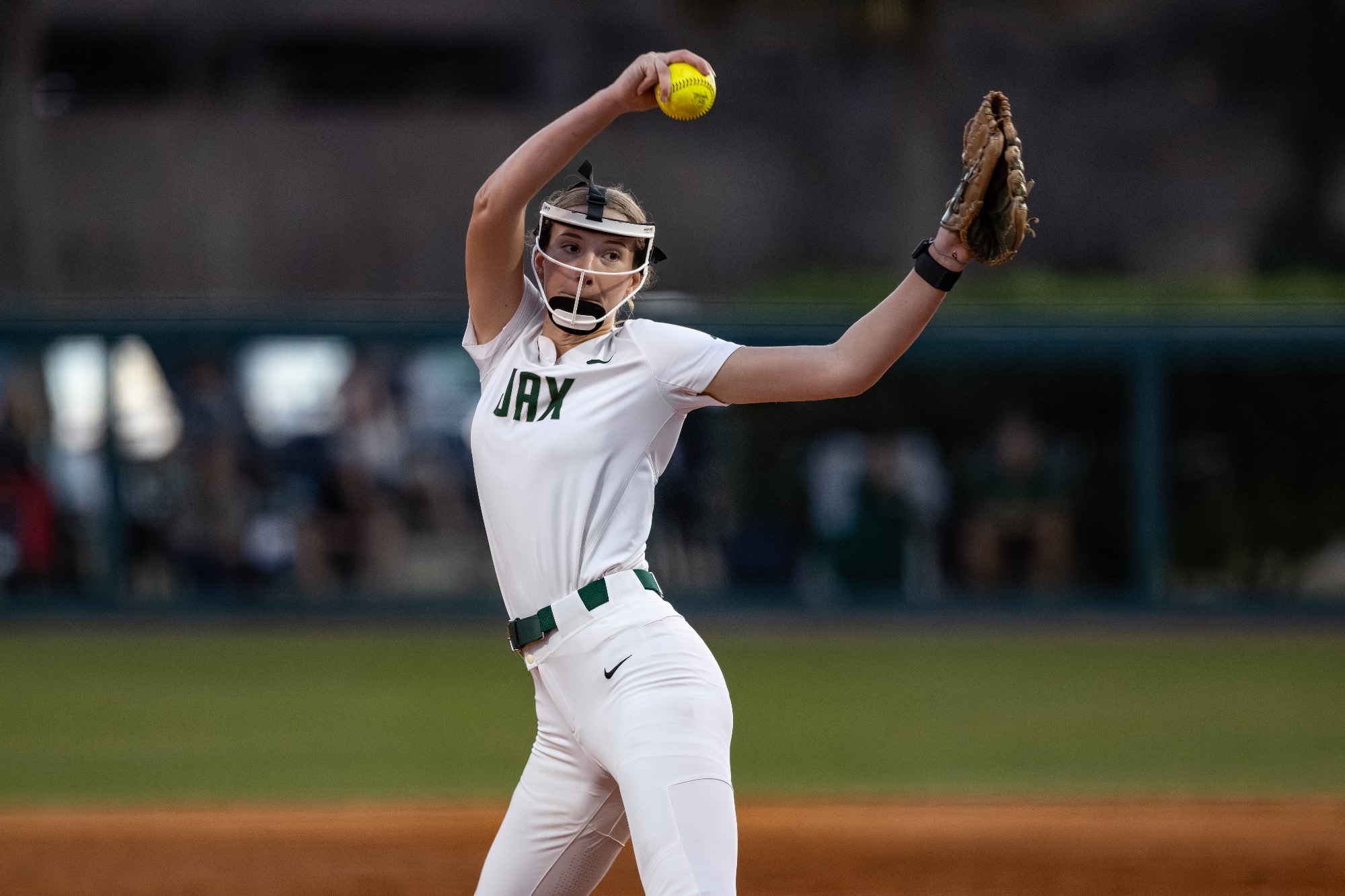 Jordan White pitches against UF softball 02/10/26