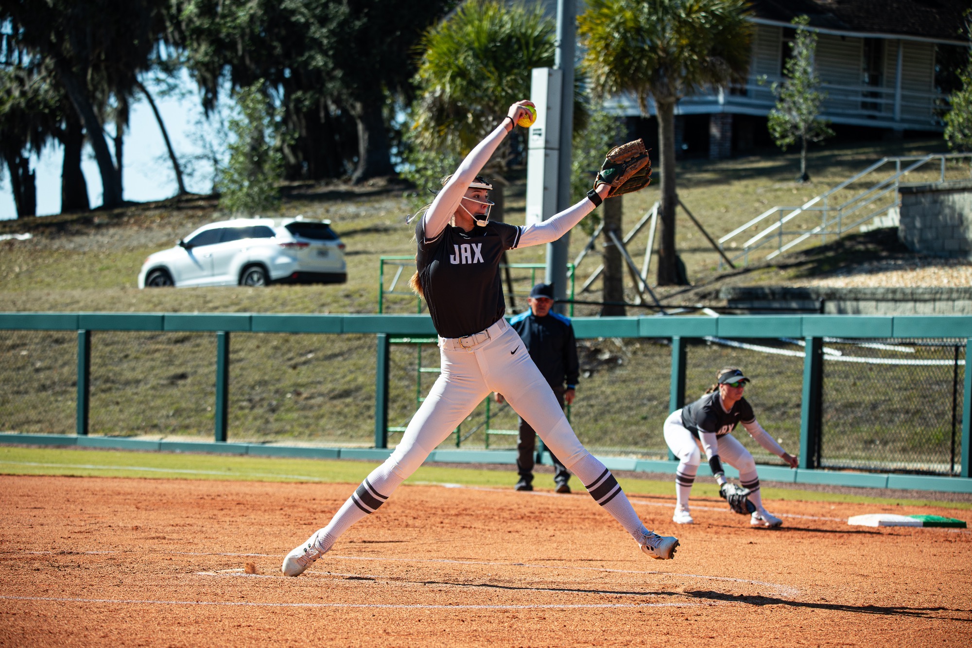Jordan White pitching against Colgate 02/06/26