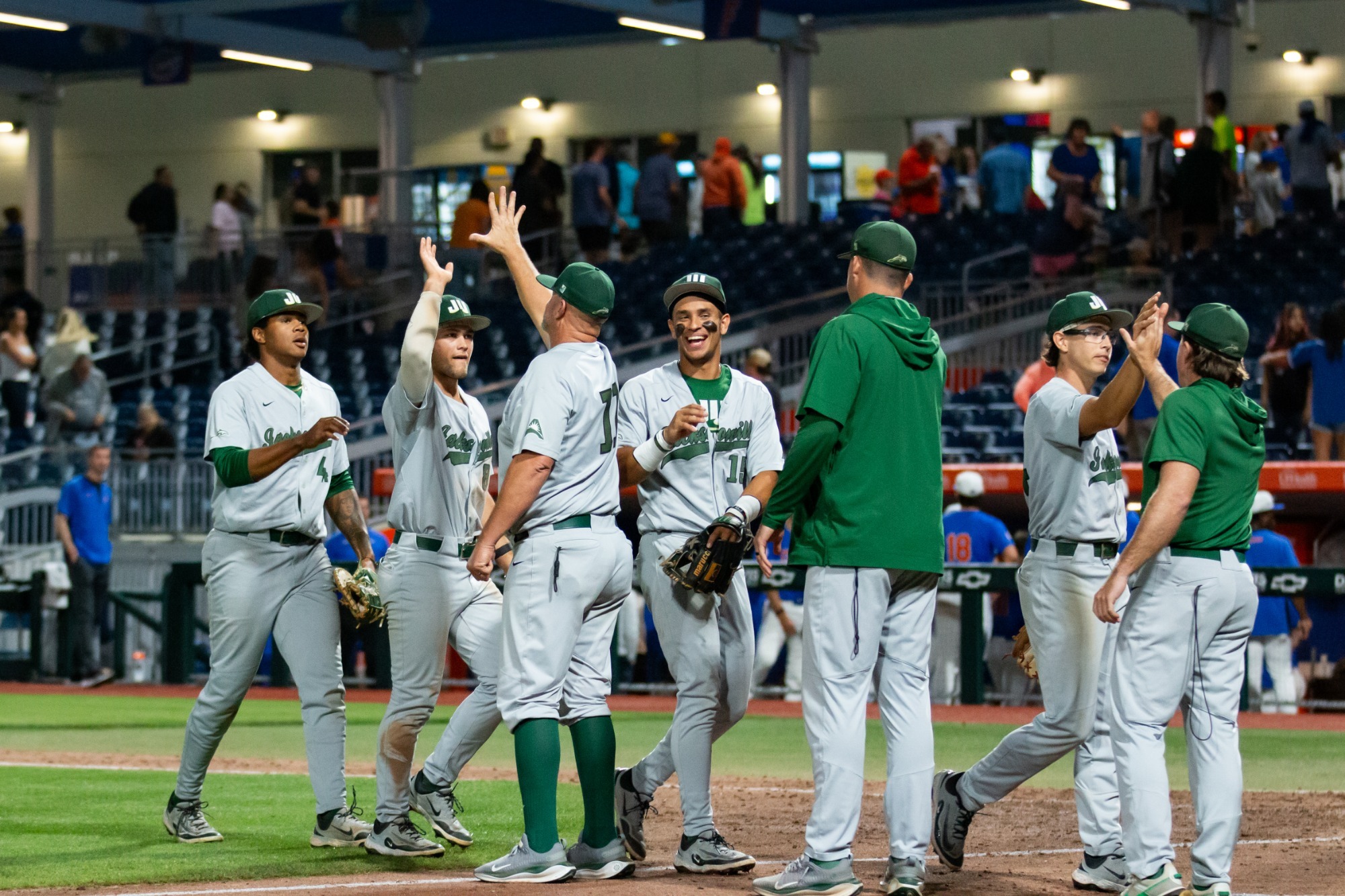 Celebration after beating Florida