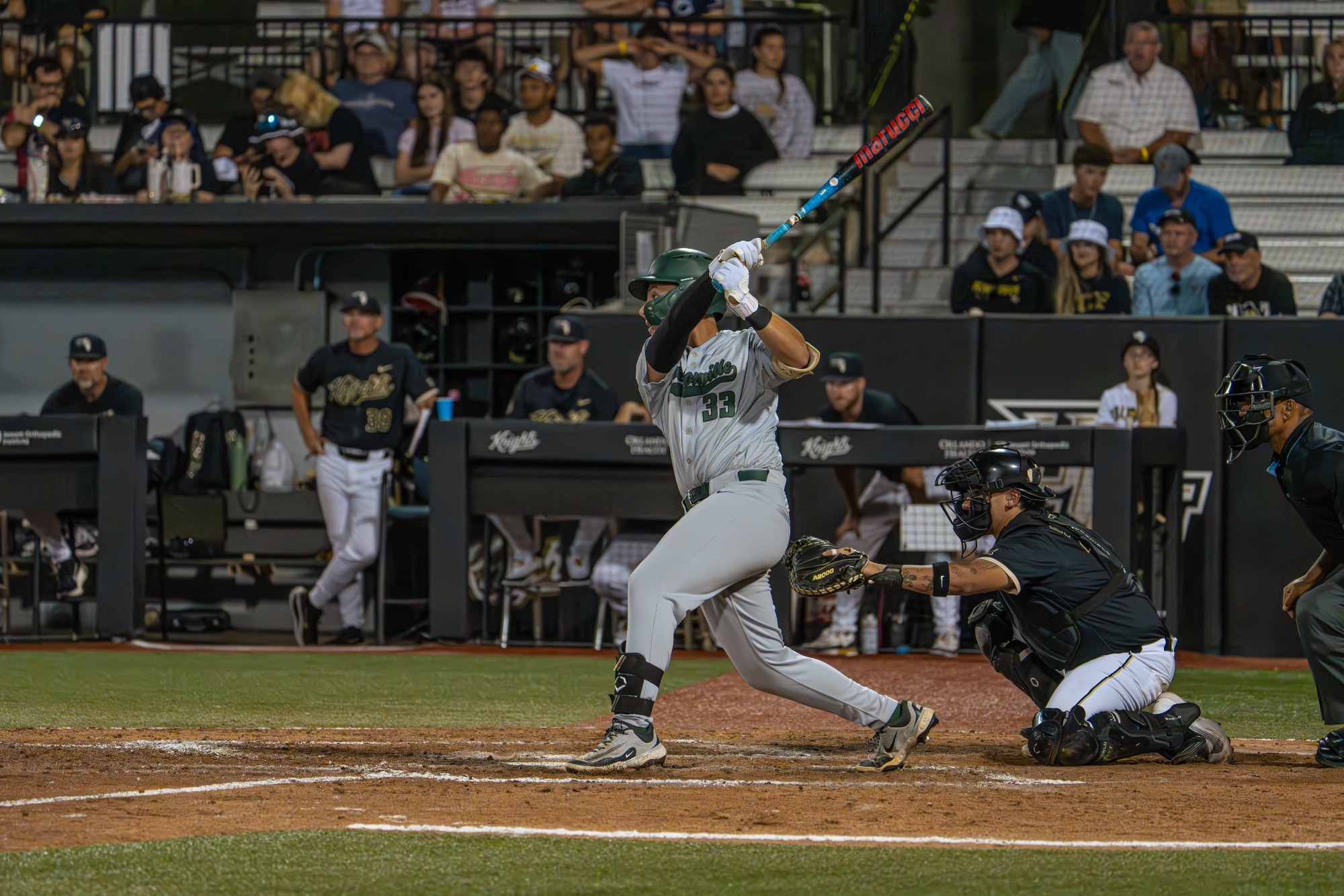 Derek Bermudez Swinging at UCF