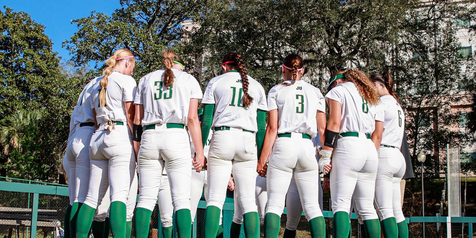 Softball huddle stock image 04/18/26