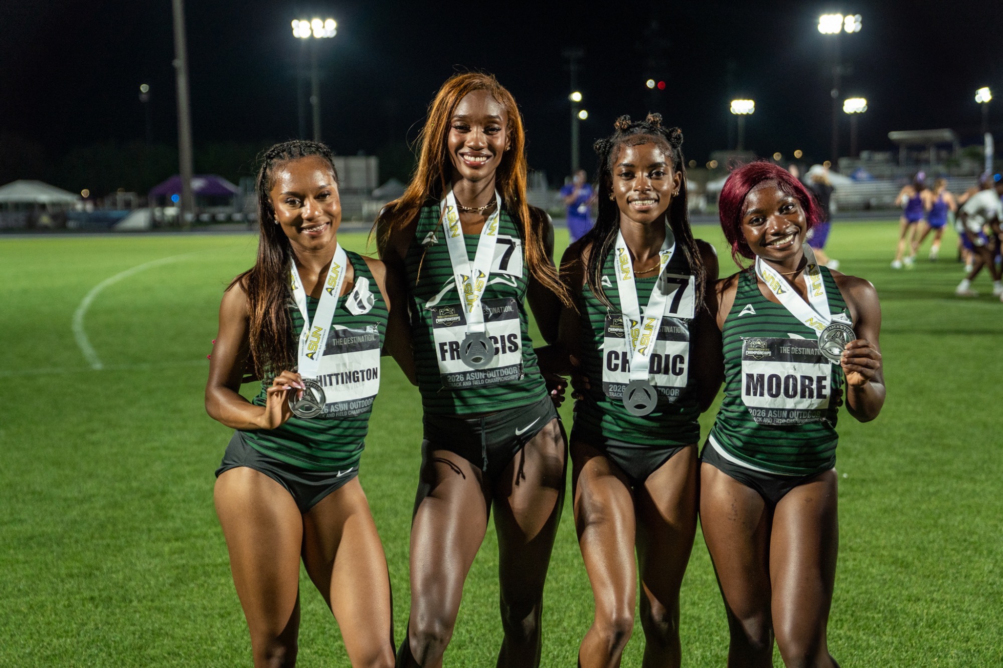 Track 4x400 relay team at ASUN Championships at UNF 05/16/26