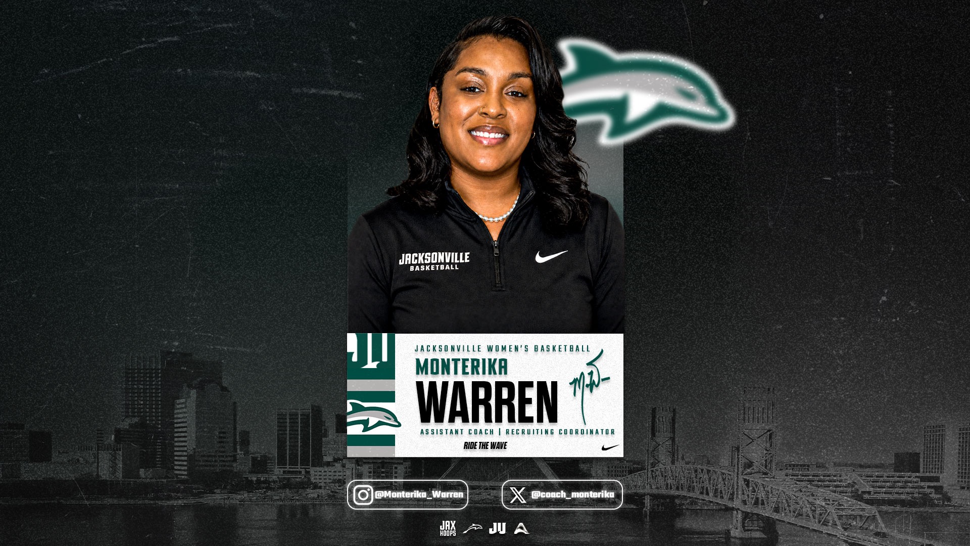 Monterika Warren announcement banner