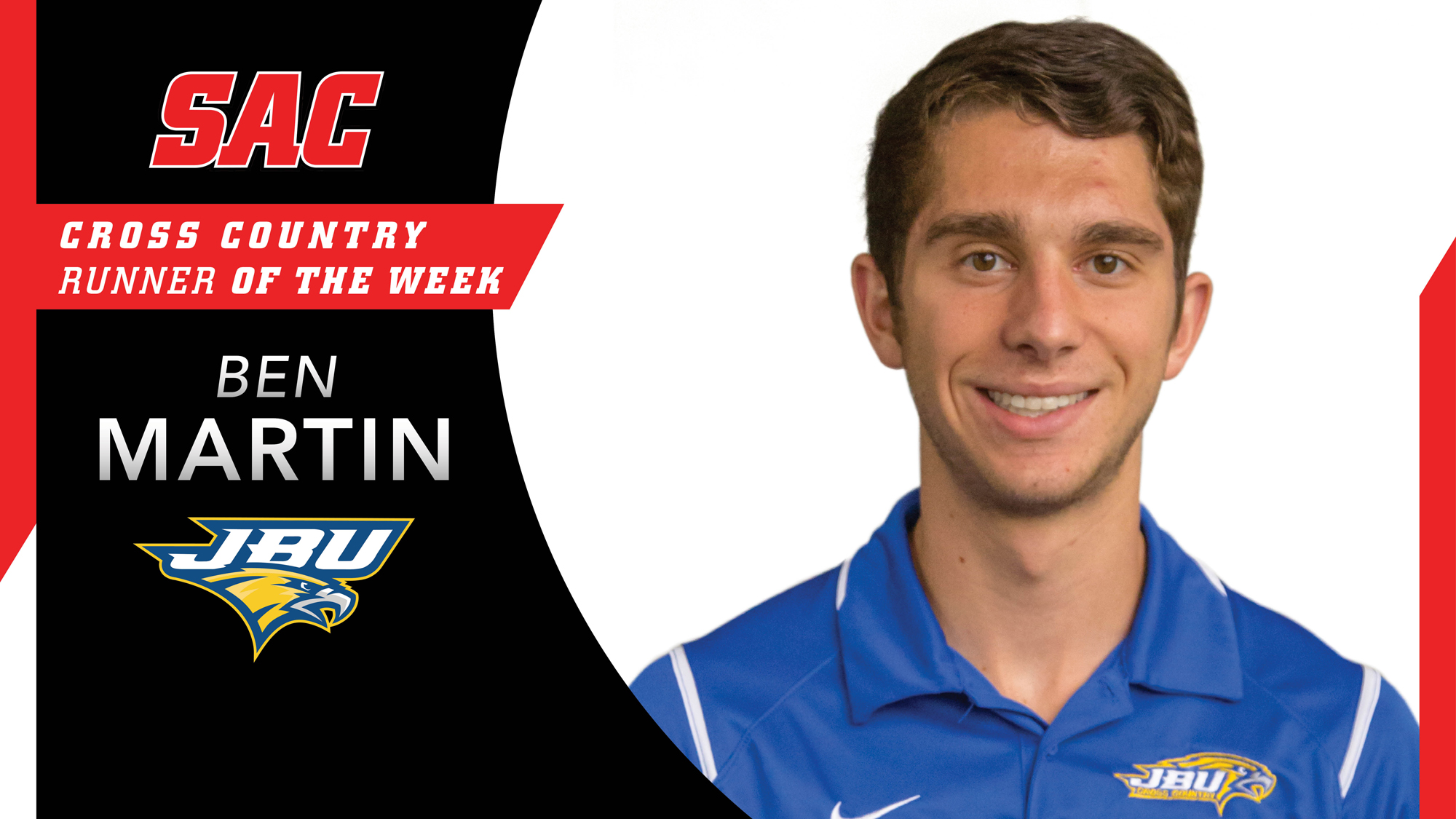 Martin Selected as SAC Runner of the Week John Brown University Athletics
