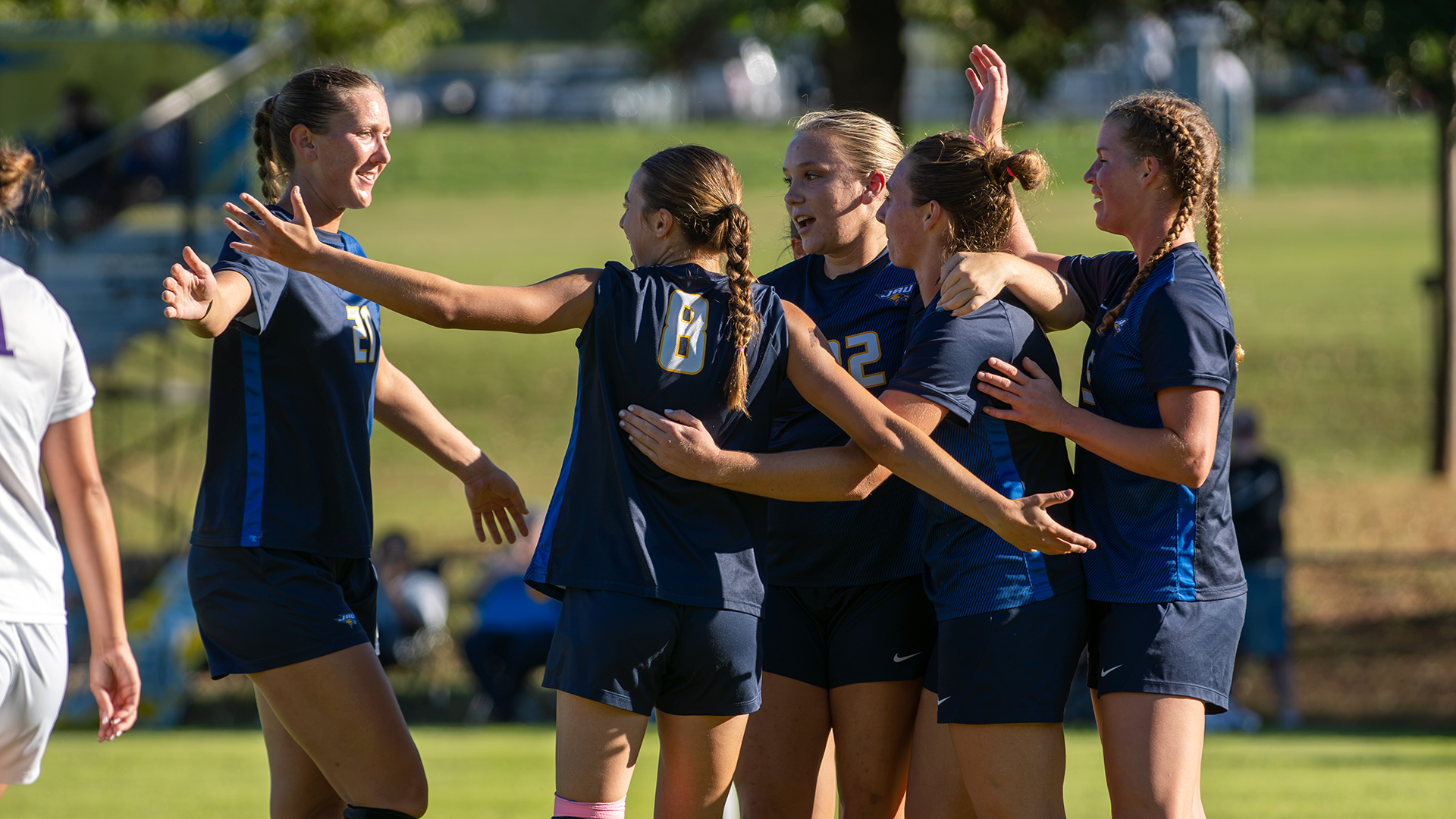 team-celebrate-nelson-womens-soccer-2026