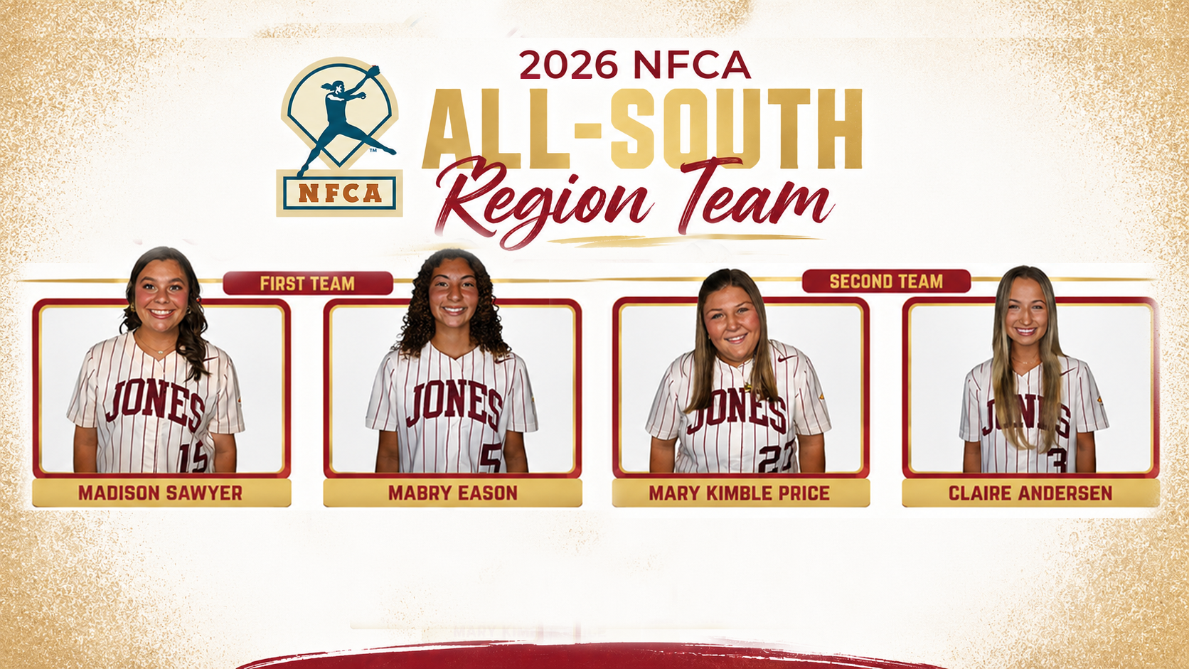 2026 NFCA All-South Region selections