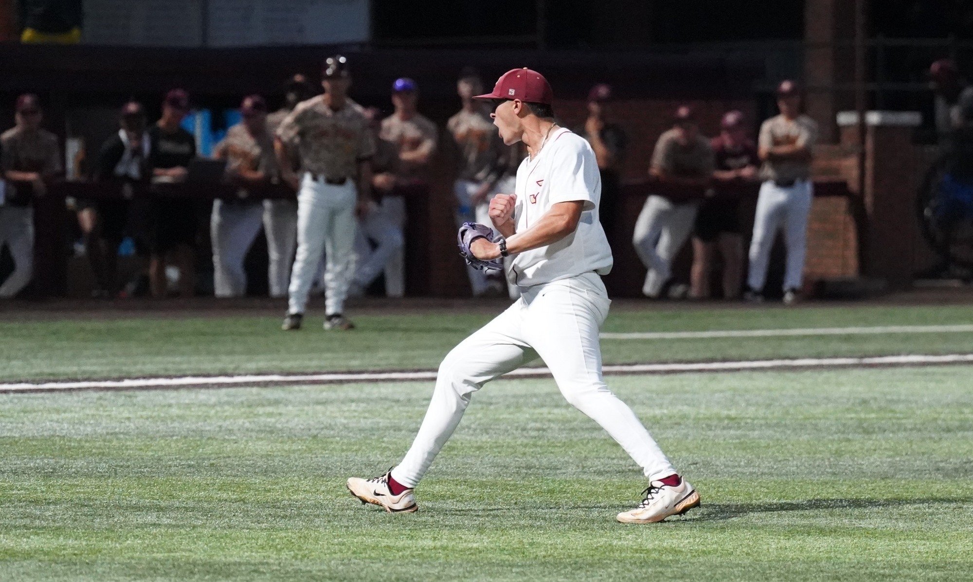 drew lambert celebrating big win