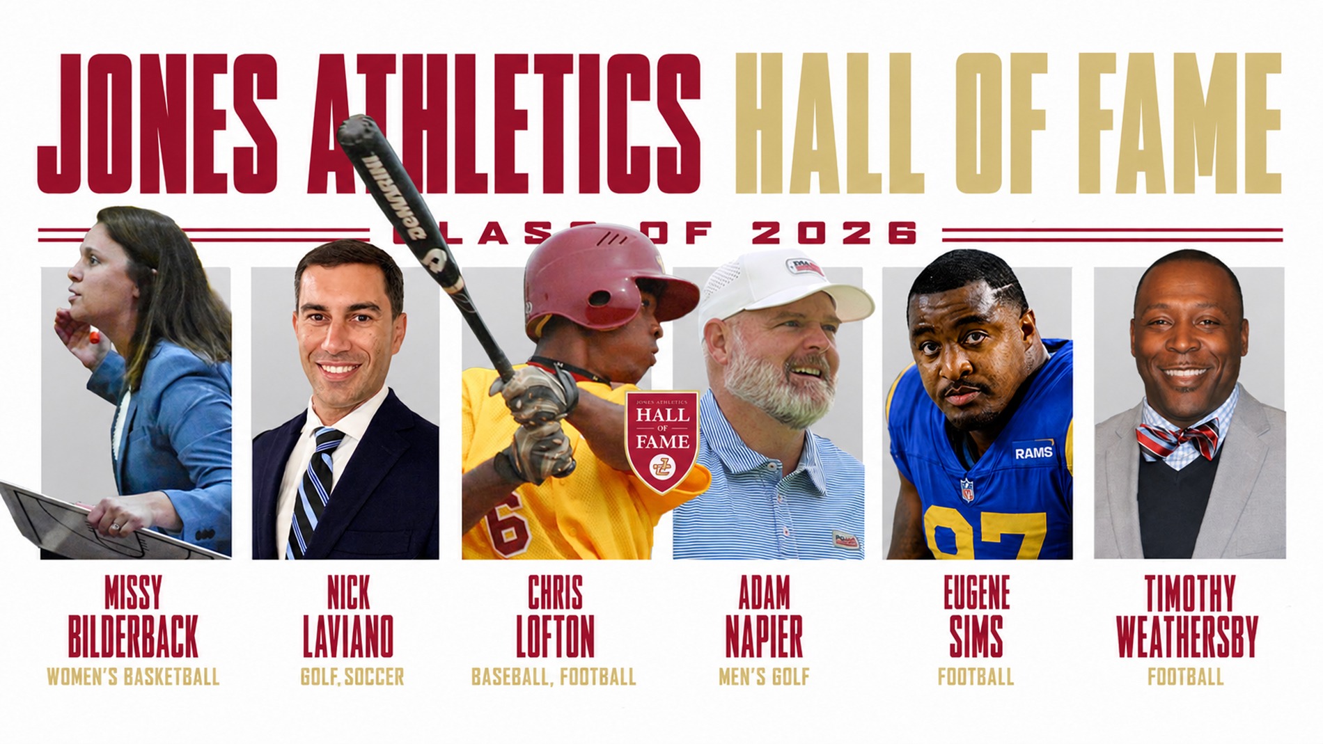 2026 Jones Athletics Hall of Fame