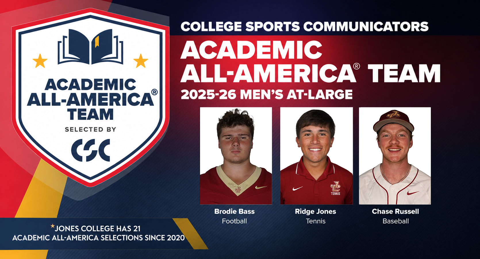 2026 CSC Men's Academic All-America Team