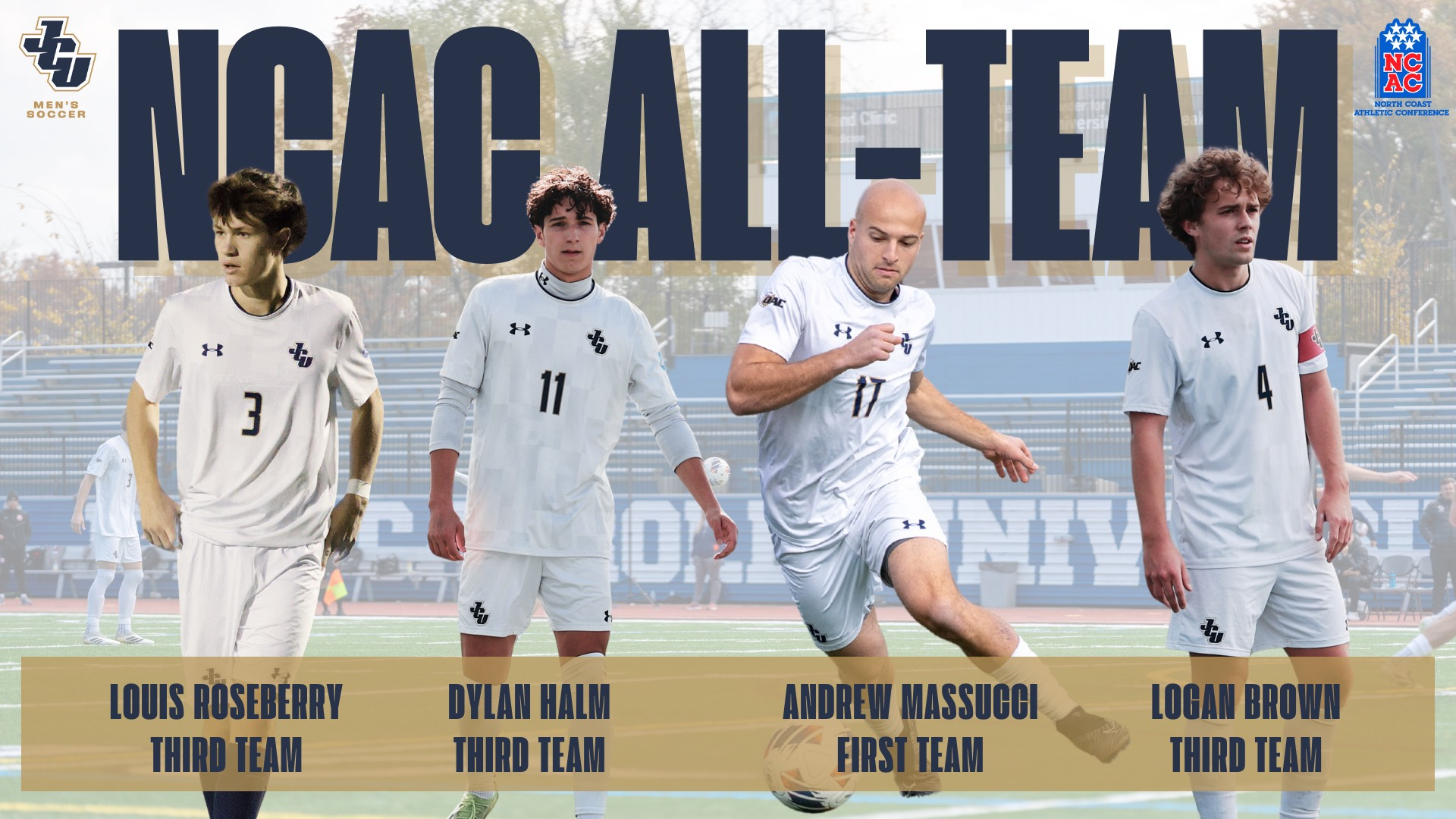 JCU Men's Soccer All-NCAC Team