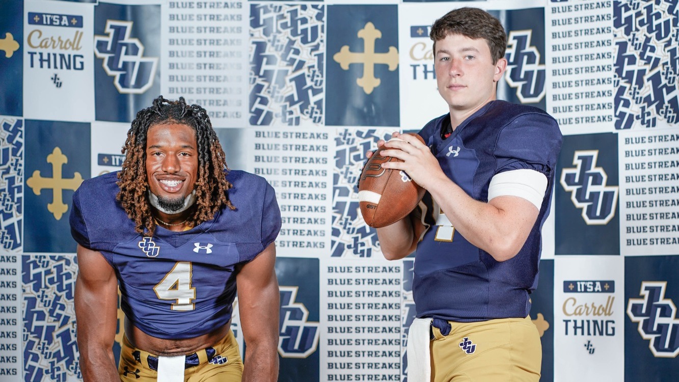 Tyren Montgomery and Nick Semptimphelter media day