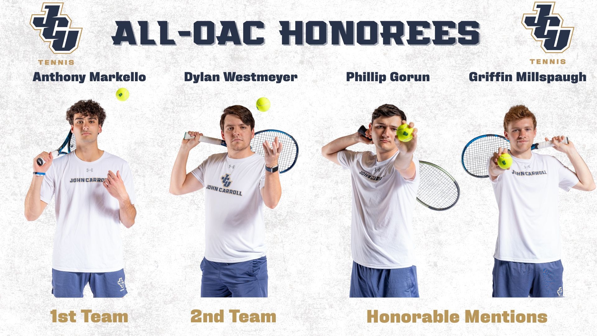 4 Men's tennis Stars selected for All-OAC Teams