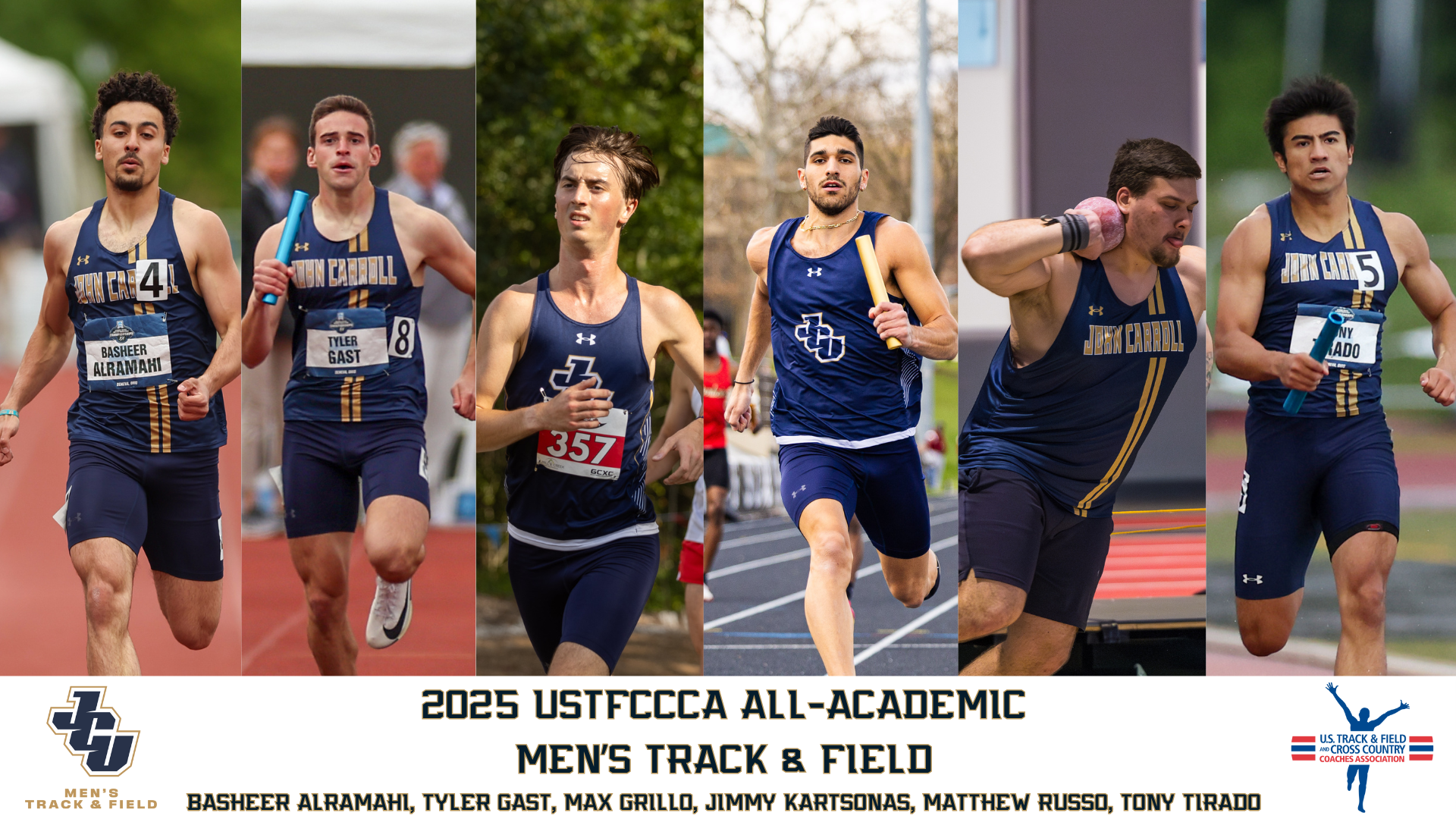 JCU MT&F USTFCCCA All-Academic Graphic