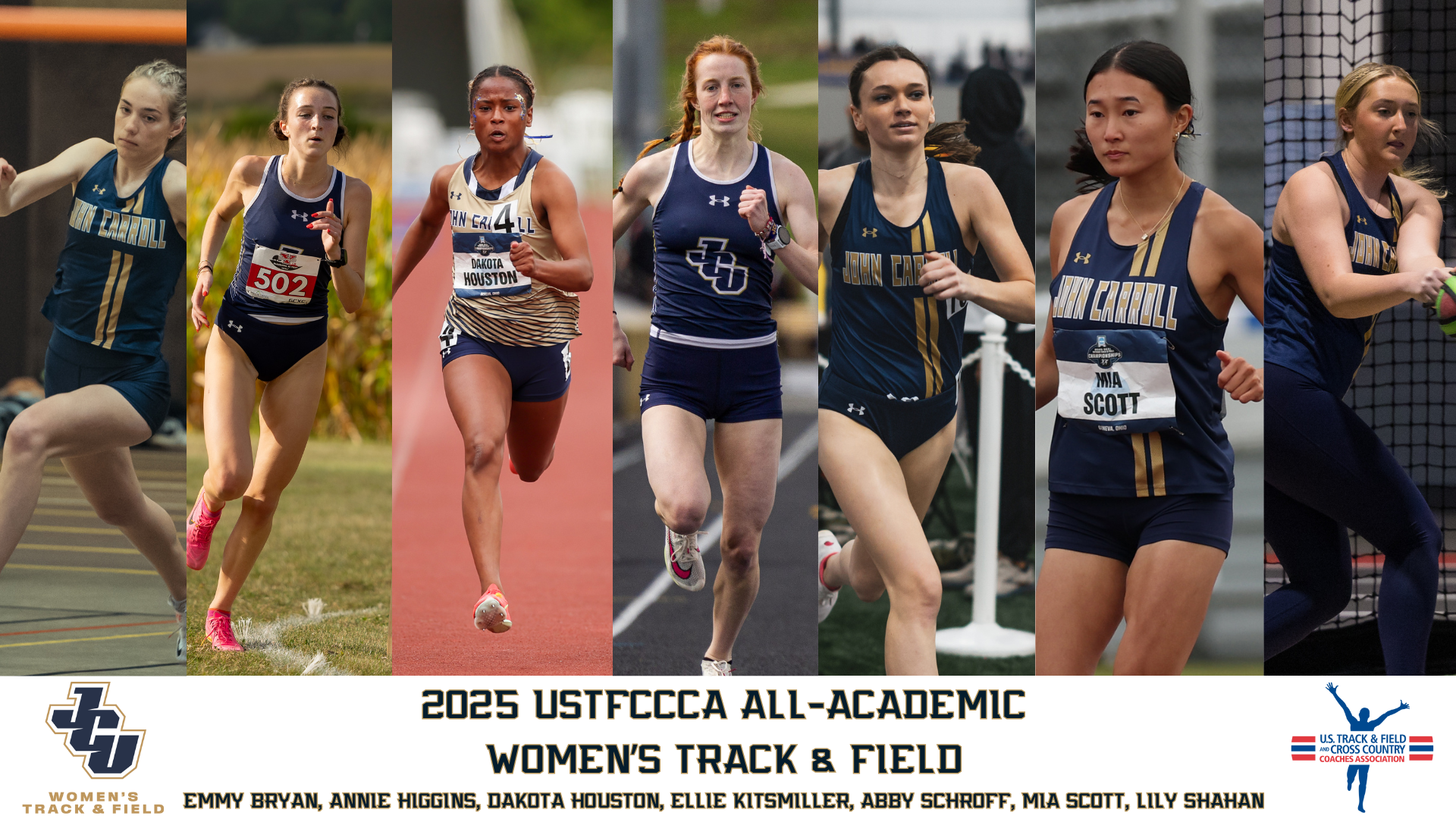 JCU WT&F USTFCCCA All-Academic Graphic