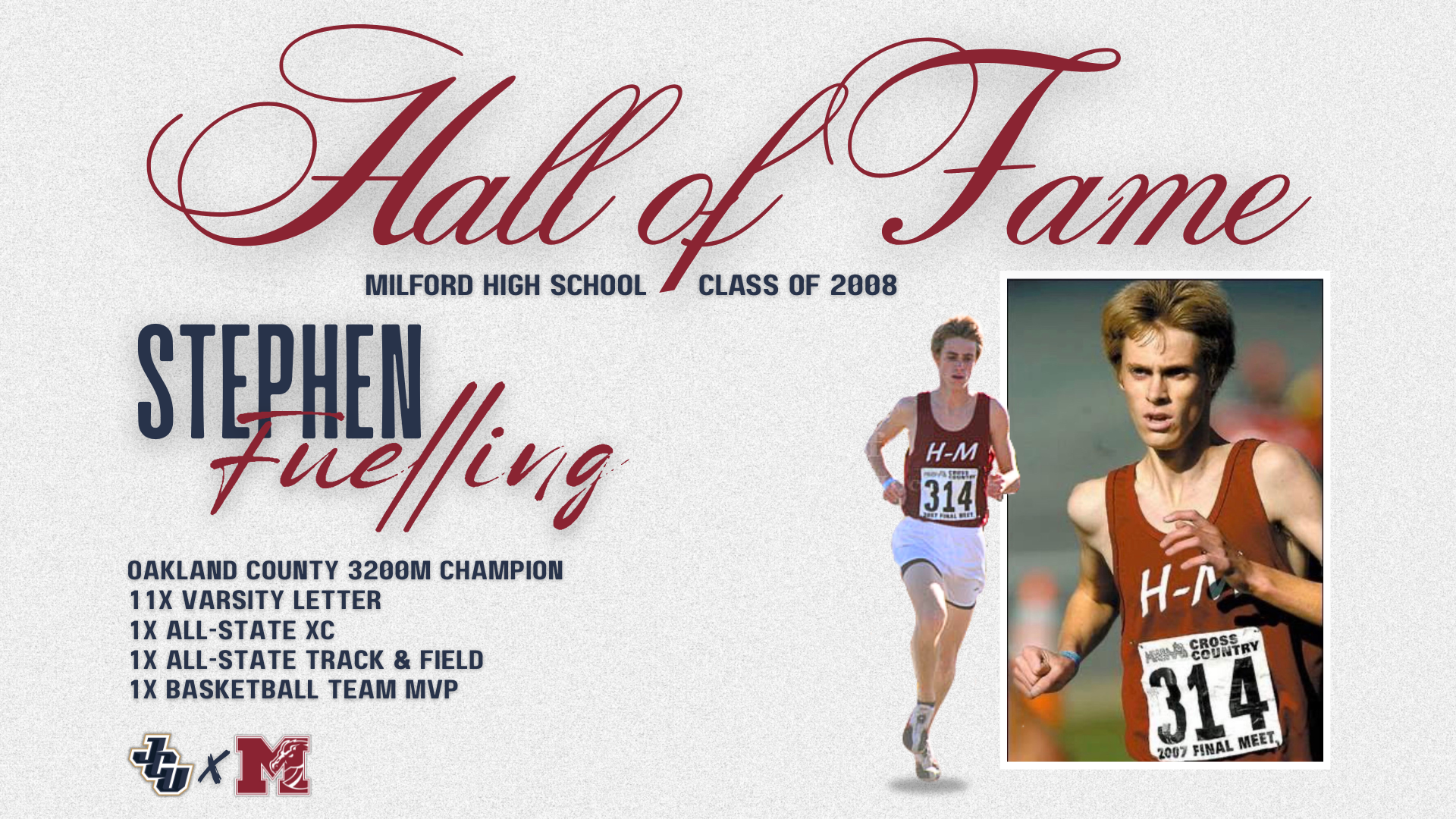 Steve Fuelling Milford HS HOF Graphic
