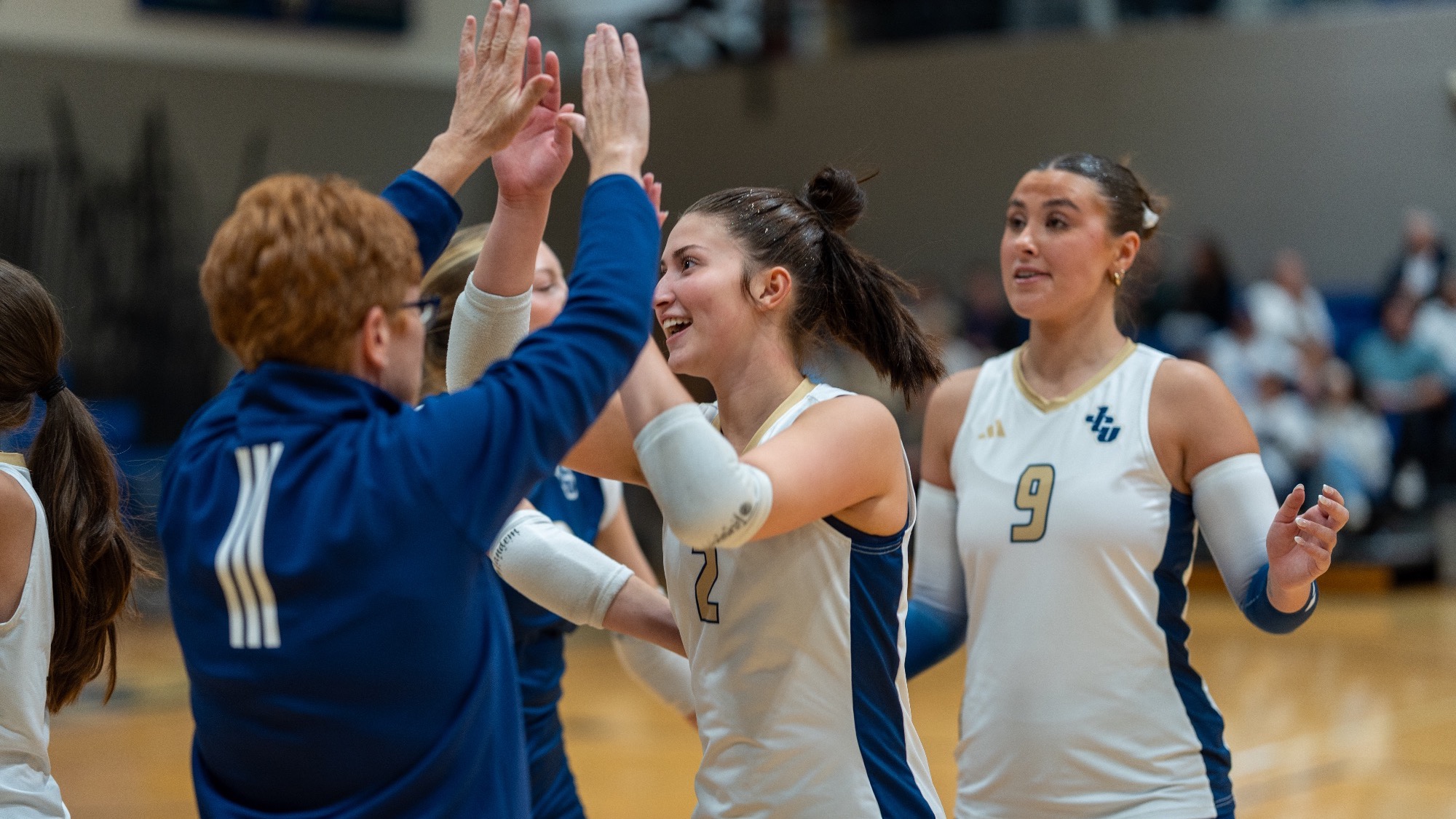 JCU Volleyball celebration shot