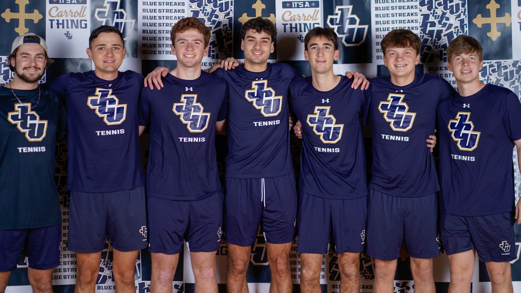 2026 Men's Tennis Team minus Tam