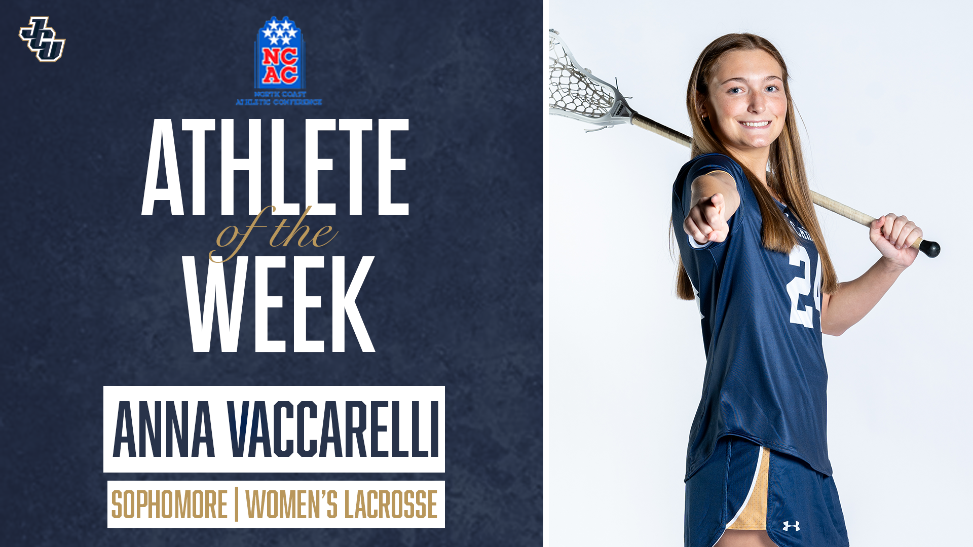Anna Vaccarelli NCAC Athlete of the Week
