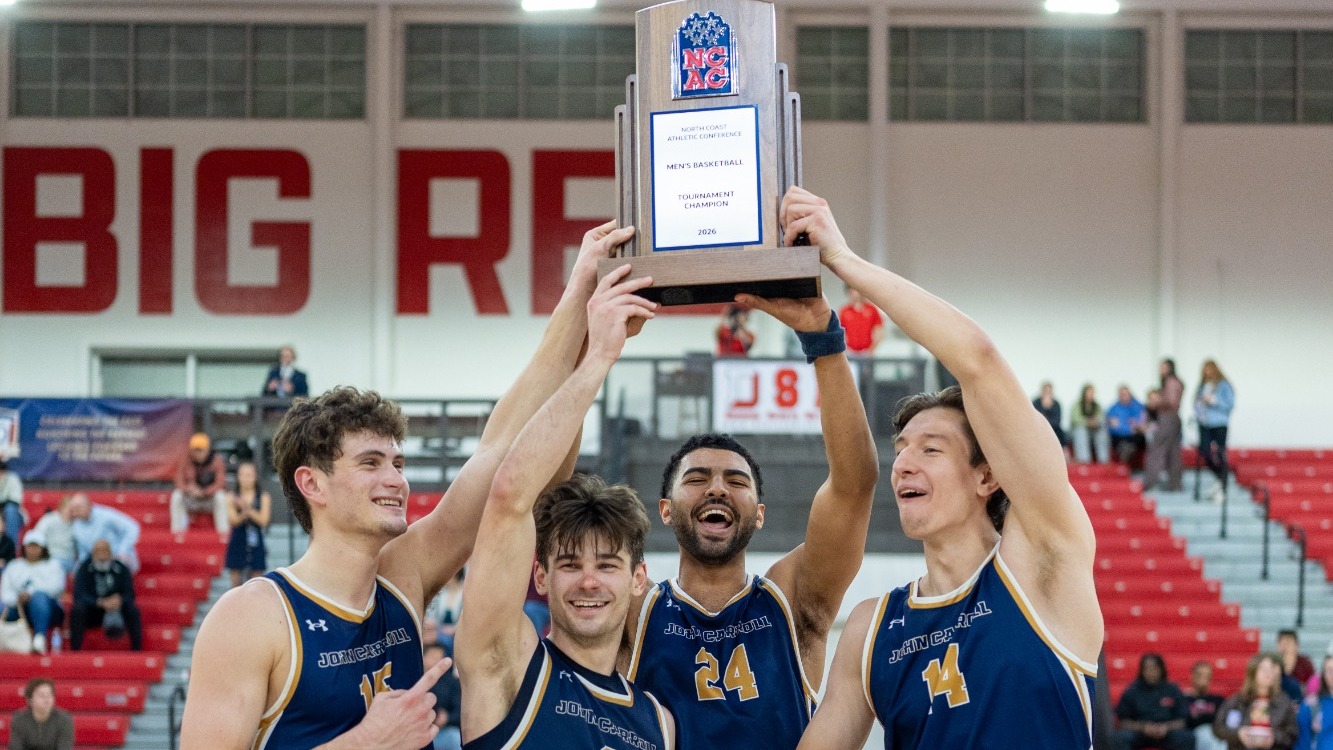 Men's Basketball NCAC Champions 2026 seniors