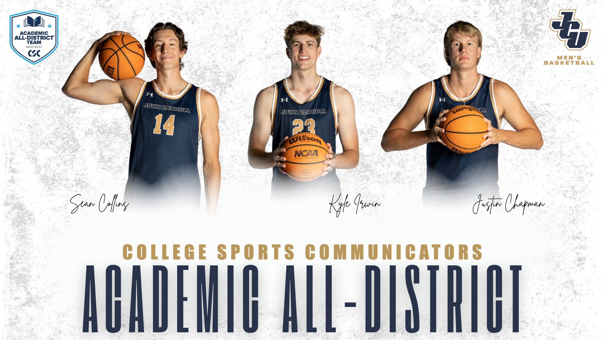 College sports Communicators Academic All-District MBB 2026