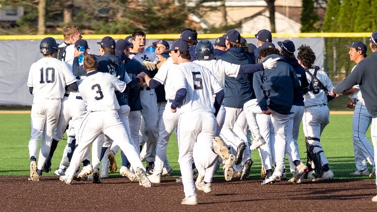 JCU vs. Kenyon celebration on 4-8-26