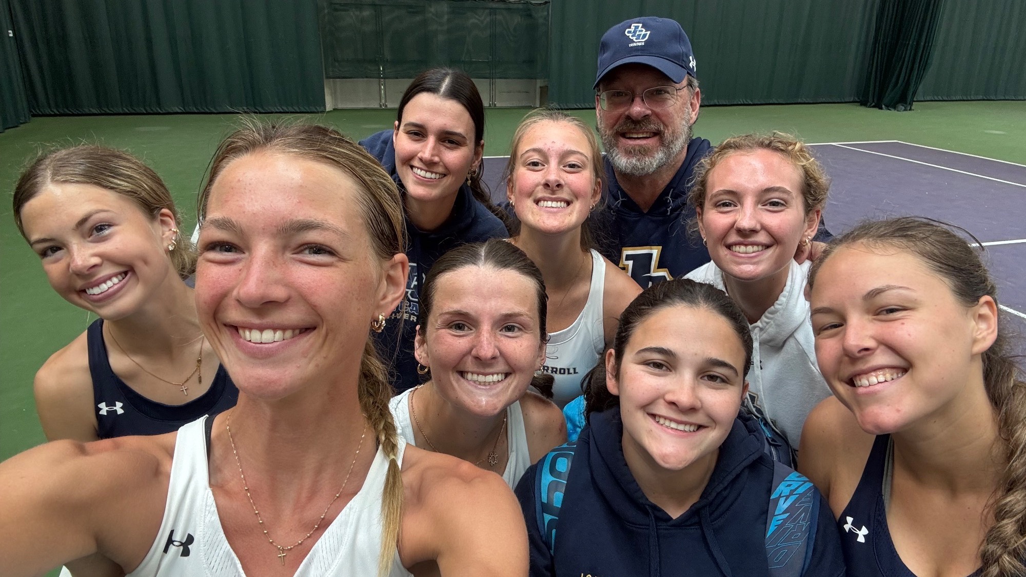 Women's Tennis after beating DePauw 5-1-26