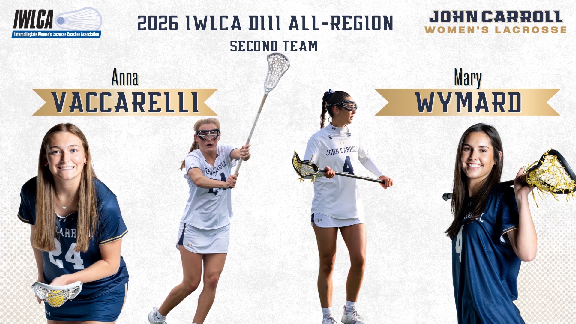 2026 IWLCA All-Region Anna Vaccarelli and Mary Wymard 2nd Team
