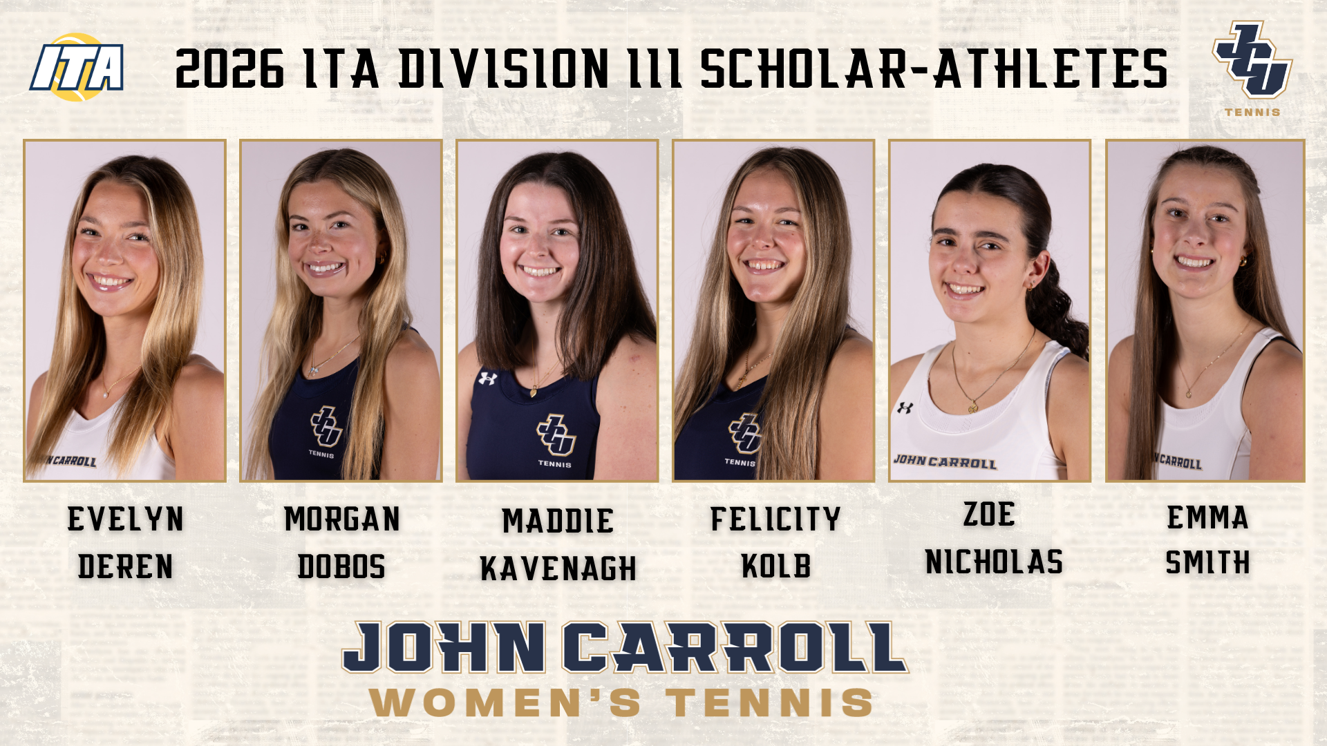 ITA Scholar-Athletes 2026 Women's