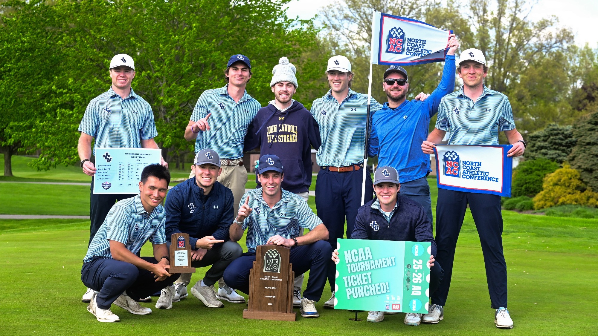 Men's Golf Team at NCAC Championships 2026