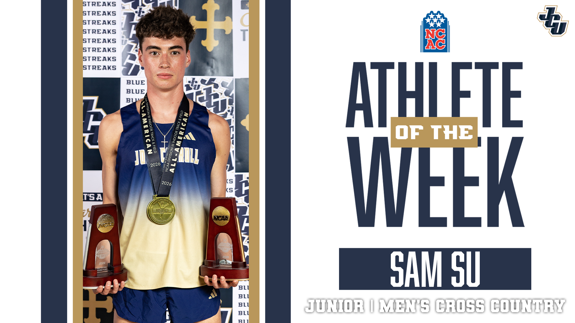 Sam Su NCAC Athlete of the Week