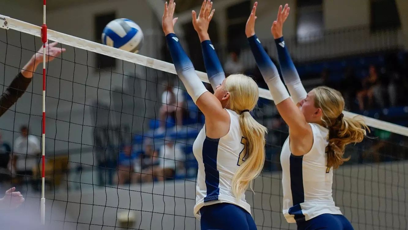 JCU Volleyball action shot vs. BW