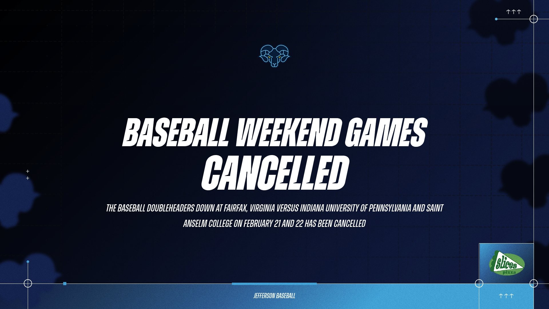 Baseball Games Cancelled