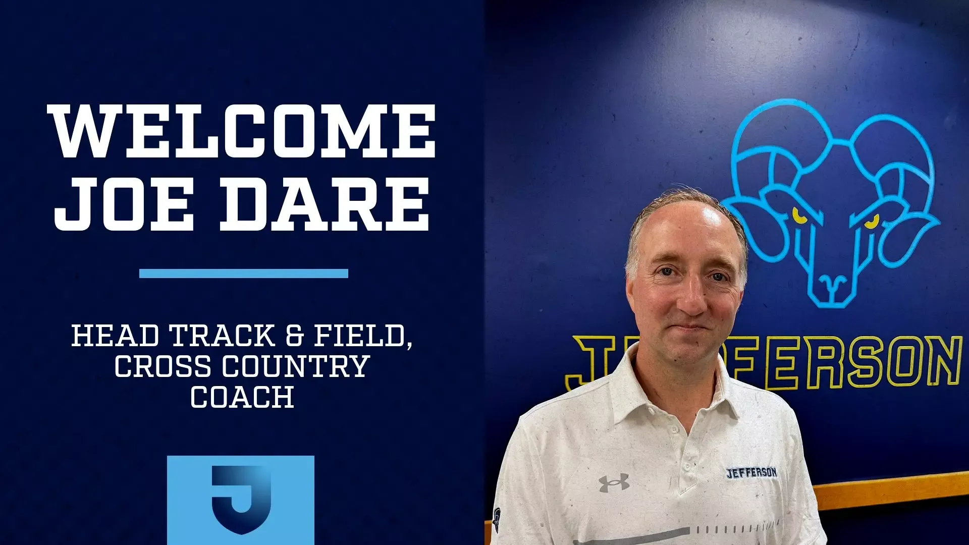 Thomas Jefferson University Rams Name Joe Dare Head Track & Field and Cross Country Coach