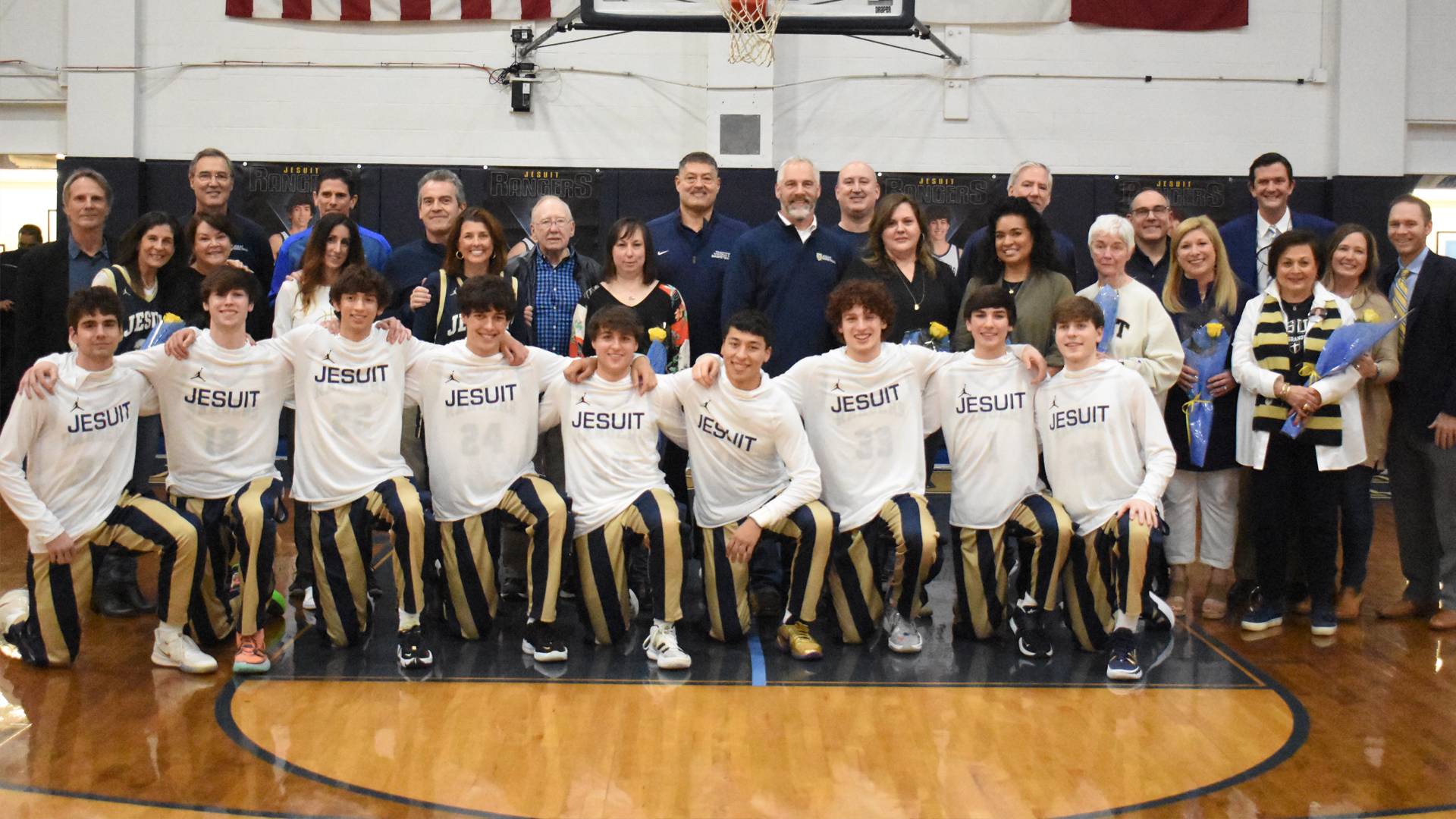 Jesuit Basketball Celebrates Senior Night with Win Over Berkner