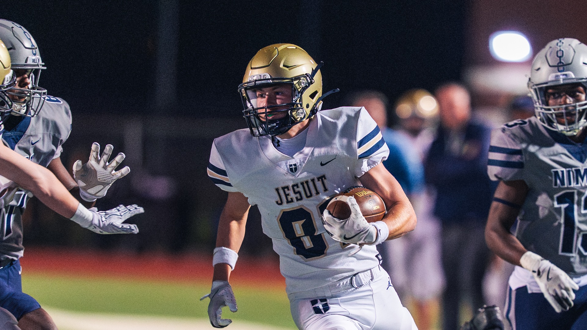 Corson Lindley TD punt return at Nimitz