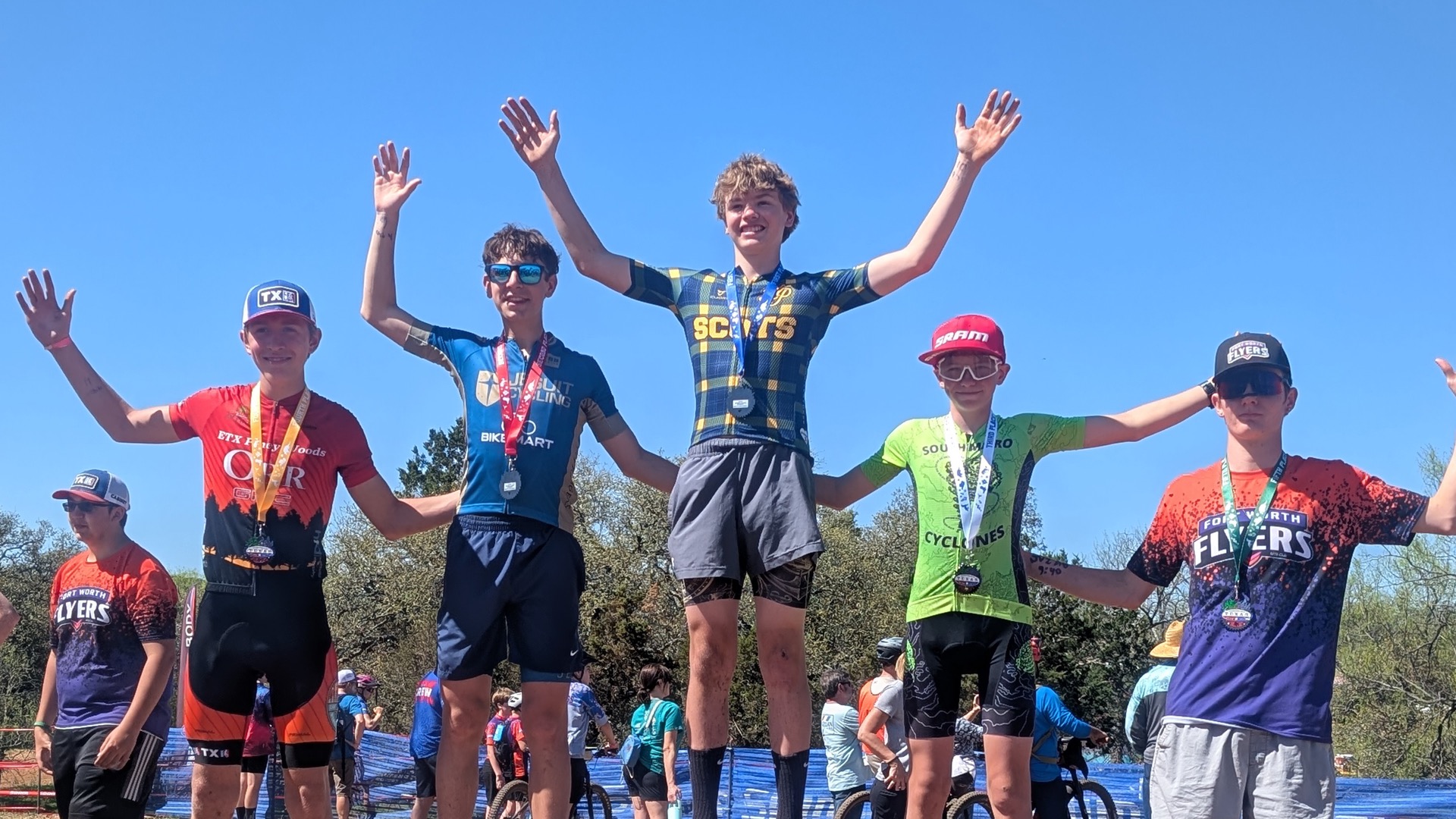 Cycling at Reveille Ranch Podium