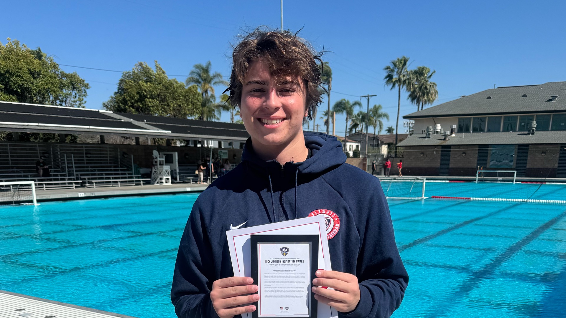 Aiden Reardon wins Nick Johnson Award